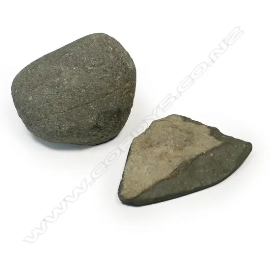 Two Māori stone tools,